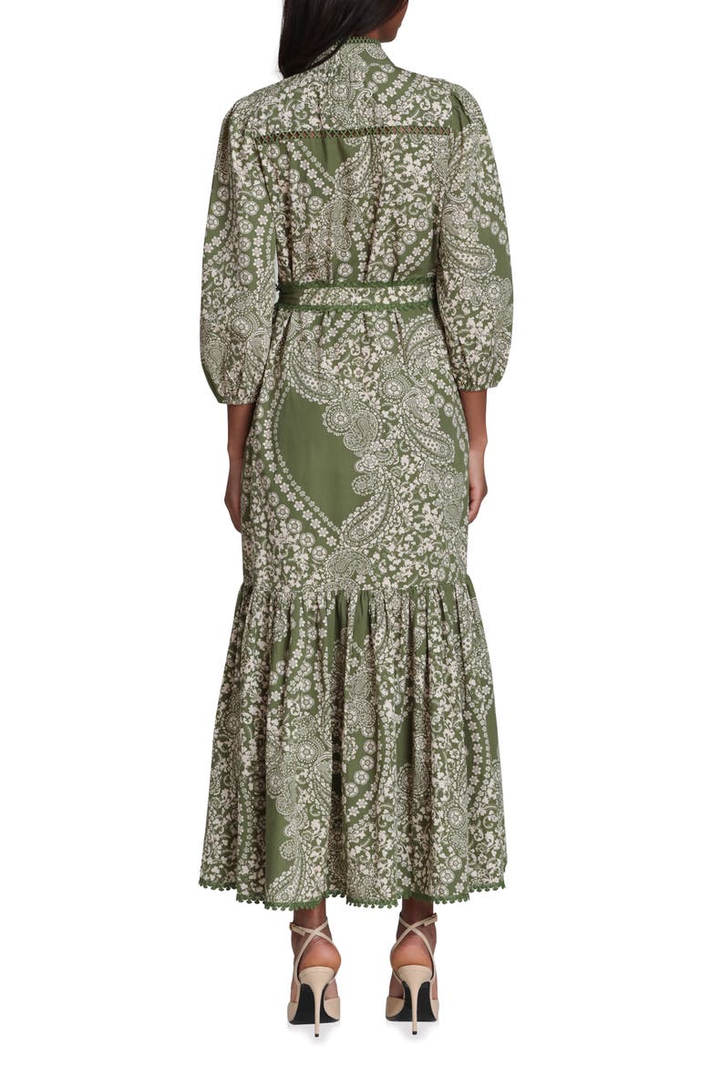 Cotton Poplin Floral Maxi Dress