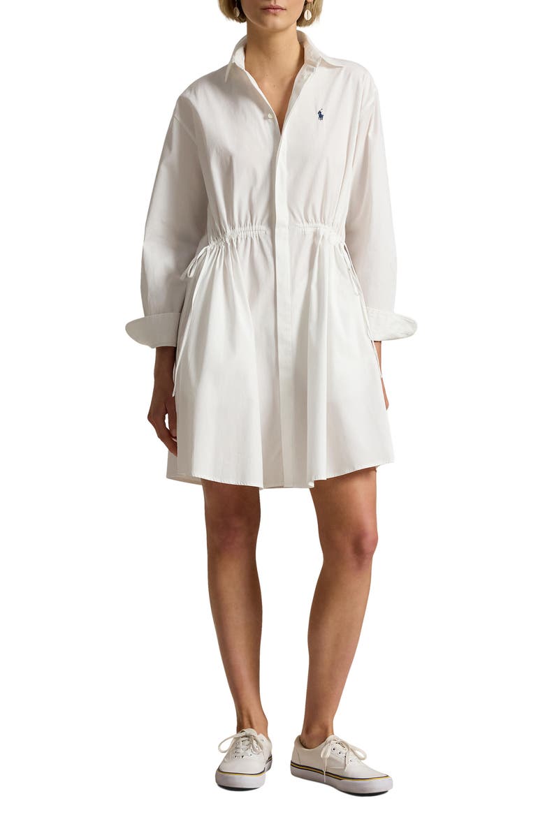 Long Sleeve Cotton Poplin Shirtdress