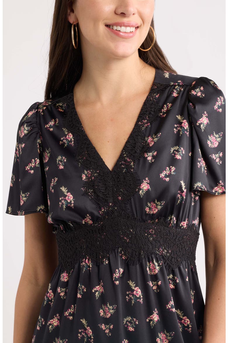 Puff Sleeve Midi Dress