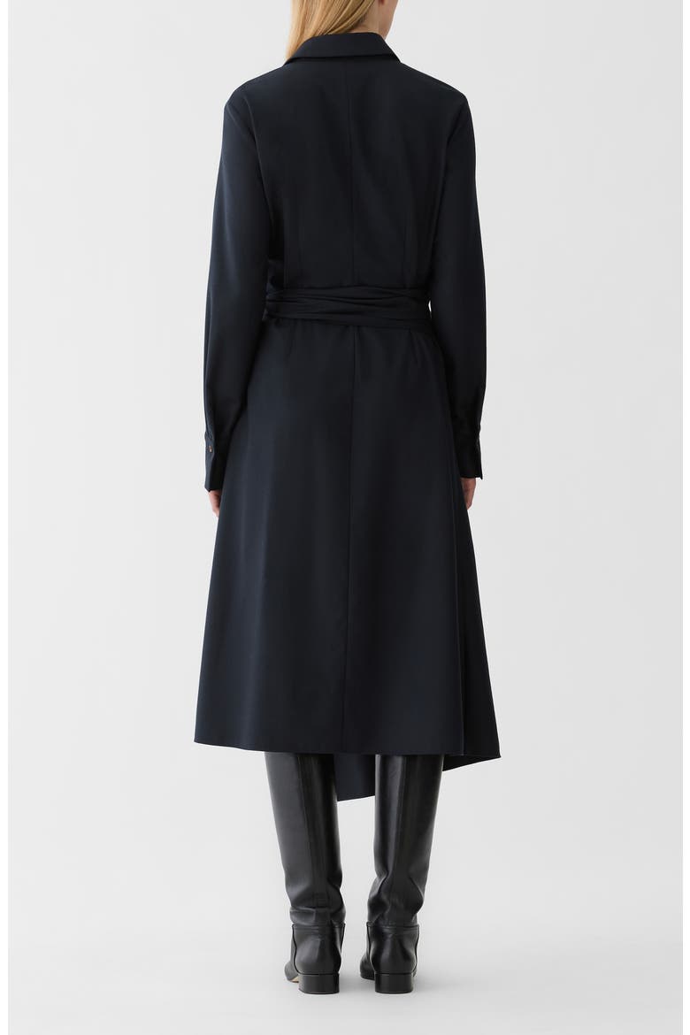 Wool Wrap Midi Dress