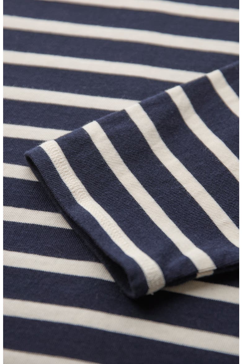 Striped Knee Length Jersey Dress
