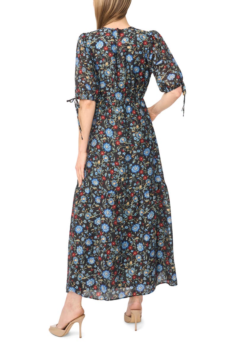 Puff Sleeve Maxi Dress