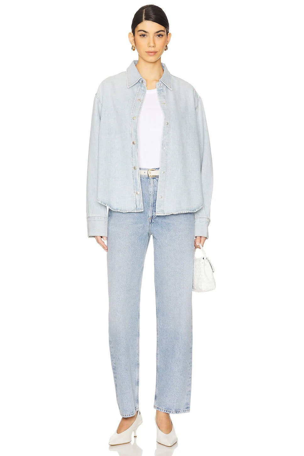 AGOLDE Laurel Shirt in Cluster - Image 5