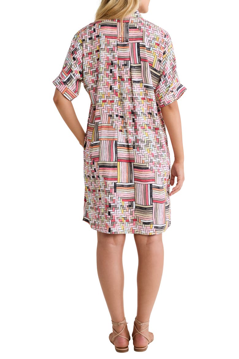 Devon Colorweave Cotton Blend Shift Shirtdress