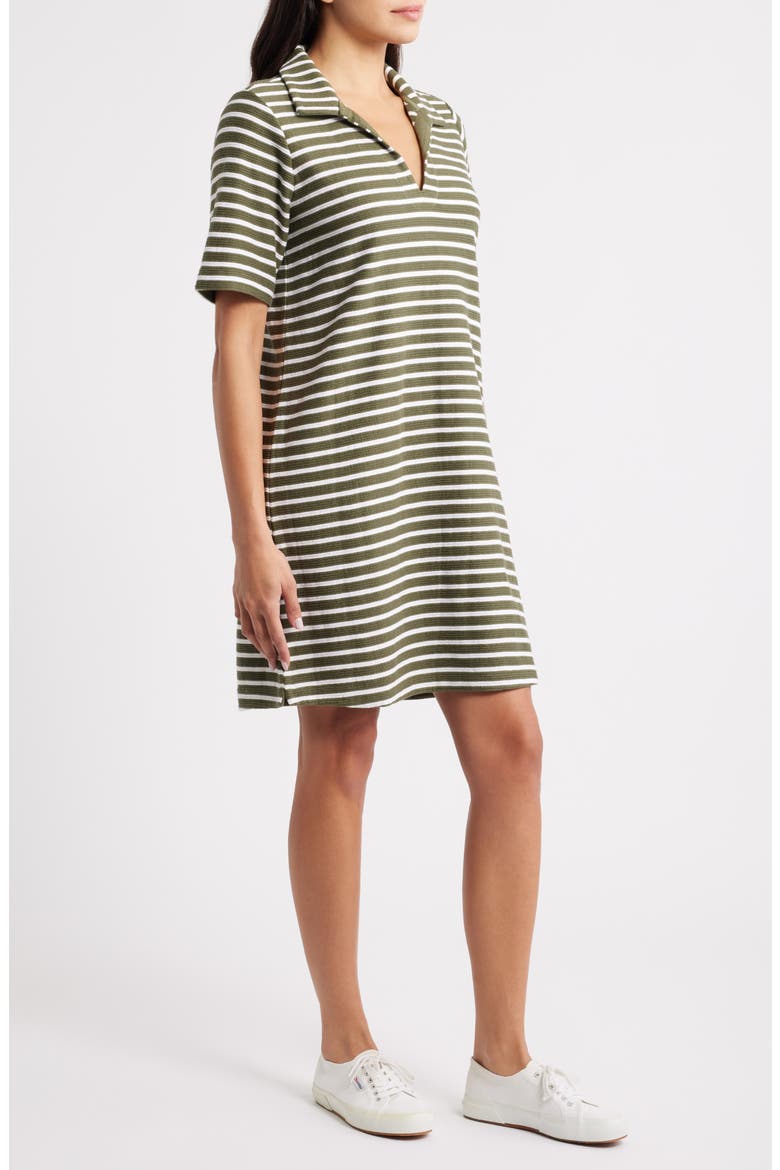 Waterfront View Stripe Polo Dress