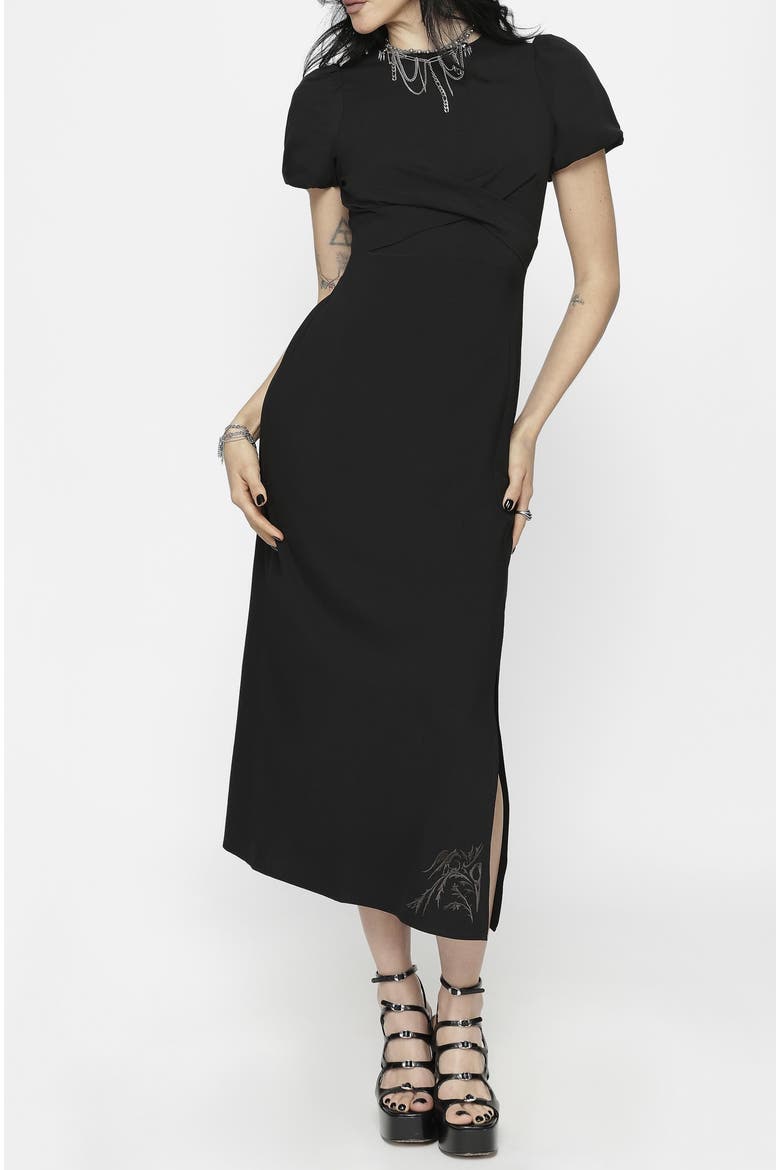 Aubrey Embroidered Midi Dress