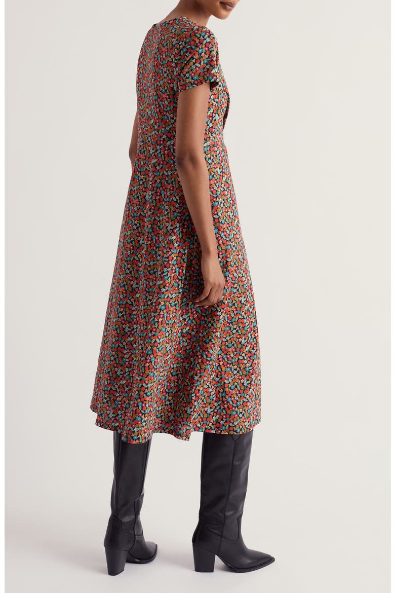 Chapelle Floral Print Midi Dress
