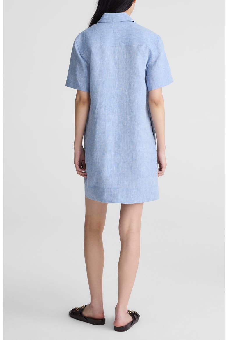 Relaxed Linen Mini Shirtdress
