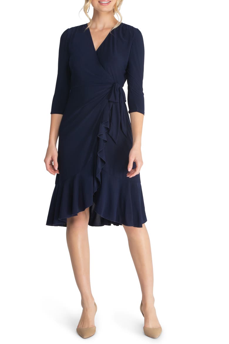 Whimsy Midi Wrap Dress