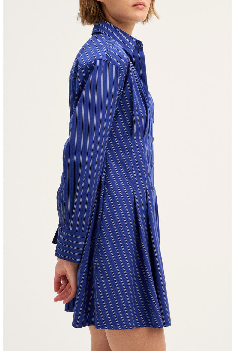 Seamed Mini Shirtdress