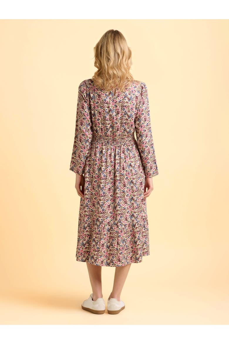 Abloom Long Sleeve Floral Midi Dress