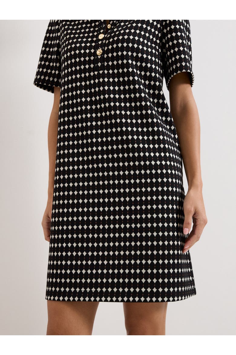 Vivienne Button-Placket Shirt Dress