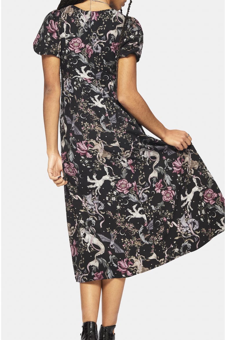 Merunicorn Enchanted Forest Midi Dress