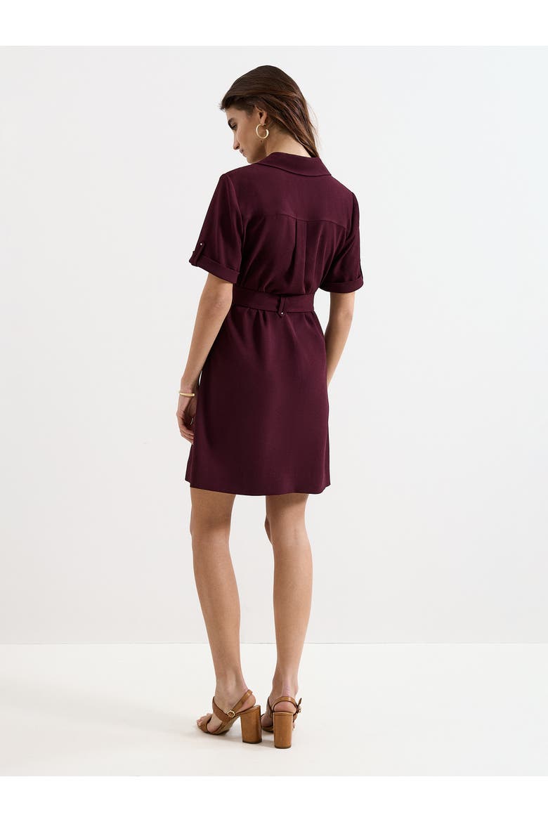 Marlina Belted Mini Shirt Dress