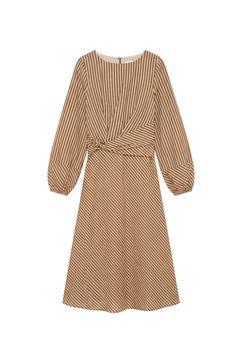 Sadie Striped Seersucker Midi Dress