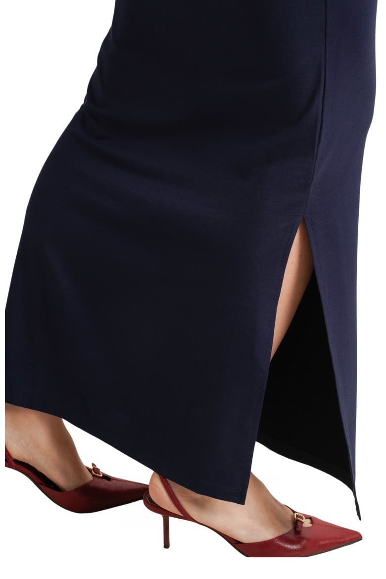 The Curve Ruched Maternity Maxi Dress