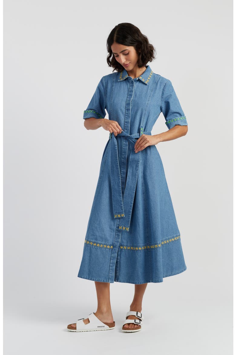 Chambray Buttercup Shirt Dress