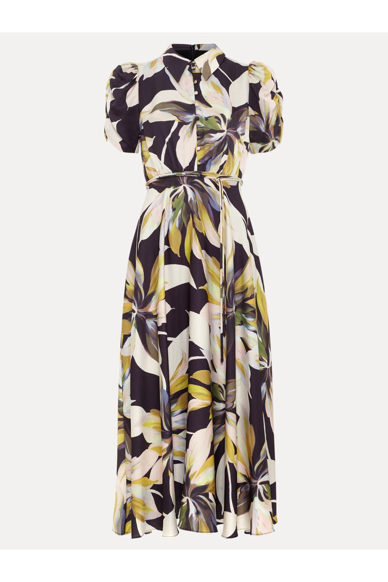 Bella Puff Sleeve Printed Shirt Dress
