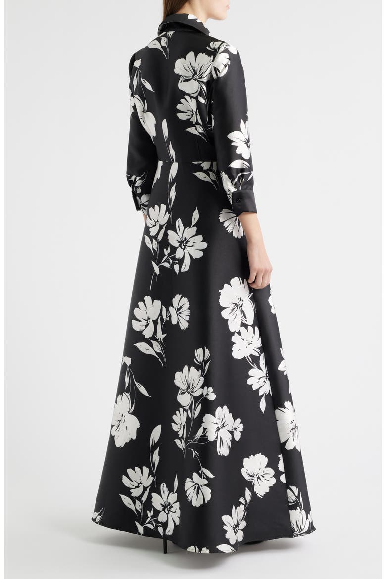 Floral Shirtdress Gown