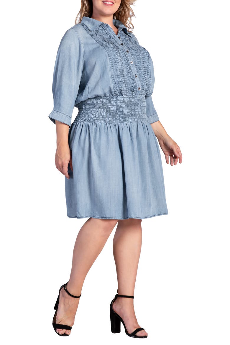 Felis Smocked Shirtdress