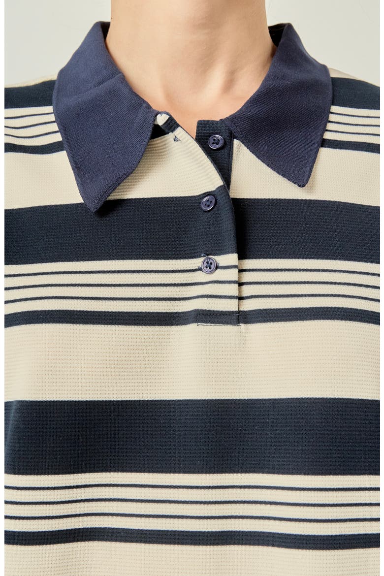 Striped Polo Minidress