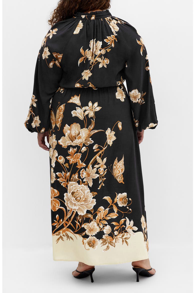Fernanda Placed Floral Maxi Dress