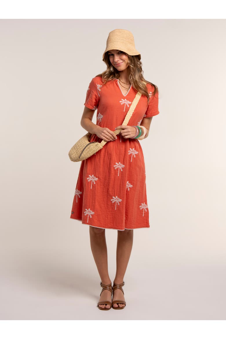 Sol Embroidered Midi Dress