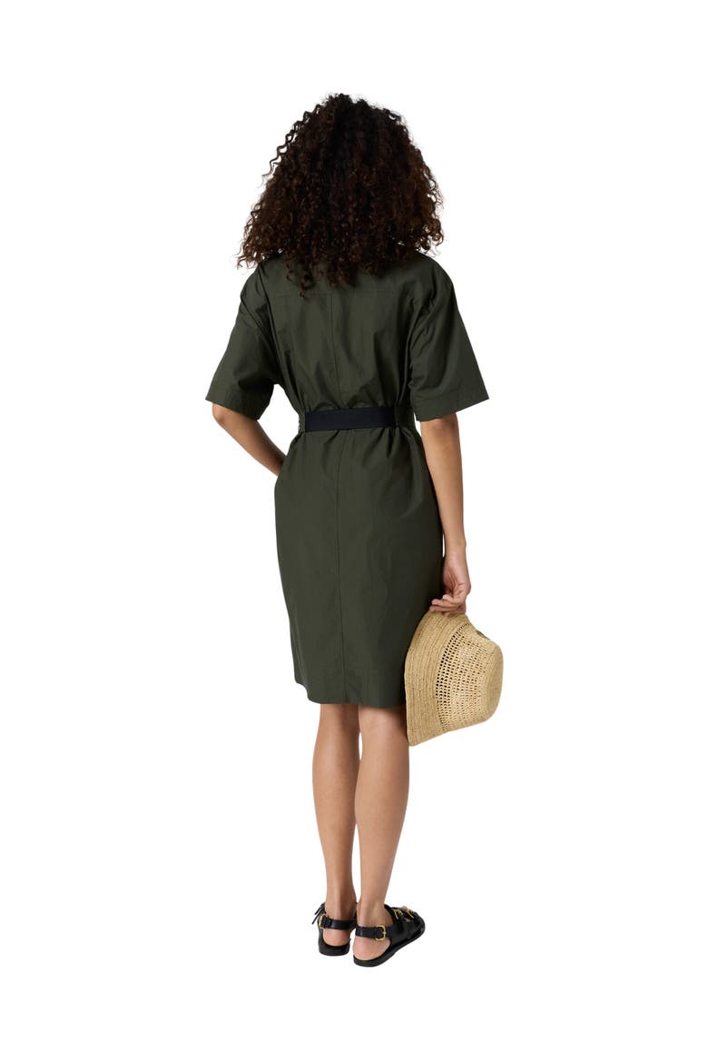 Rizlene Short Sleeve Belted Waist Dress