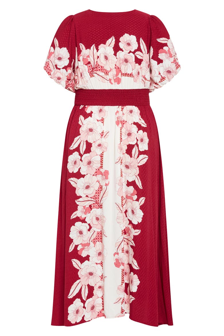 Sybelle Floral Shirred Waist Maxi Dress