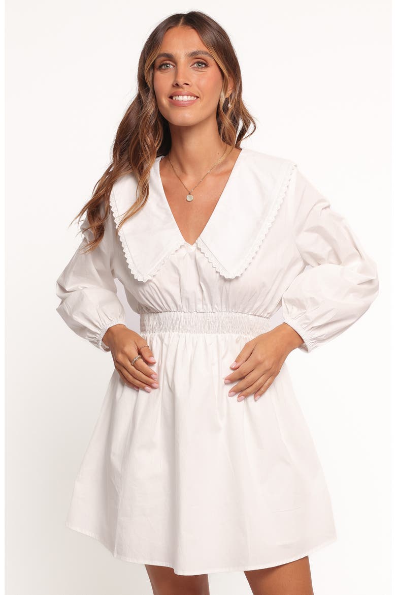 Nerida Long Sleeve Cotton Minidress