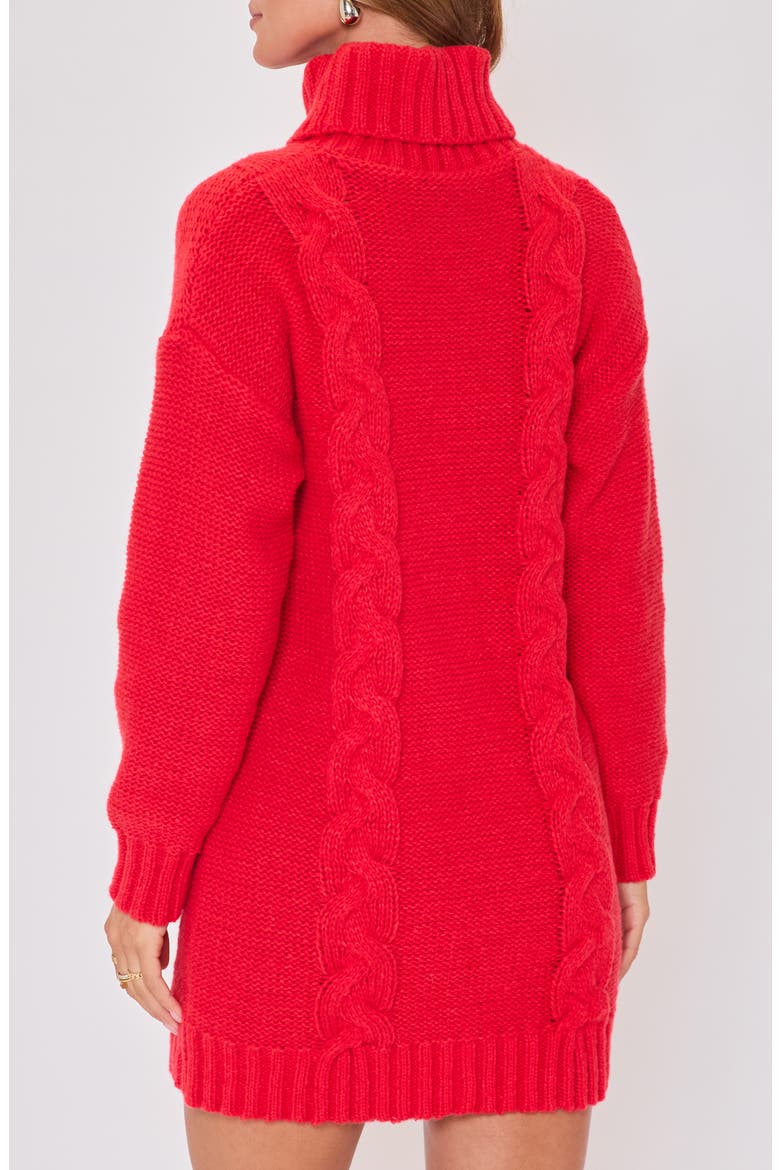 Olivia Turtleneck Long Sleeve Mini Sweater Dress