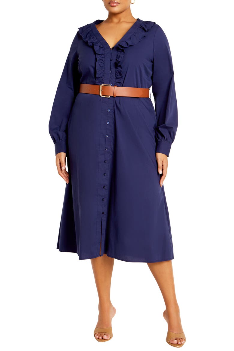Emi Belted Midi Dress