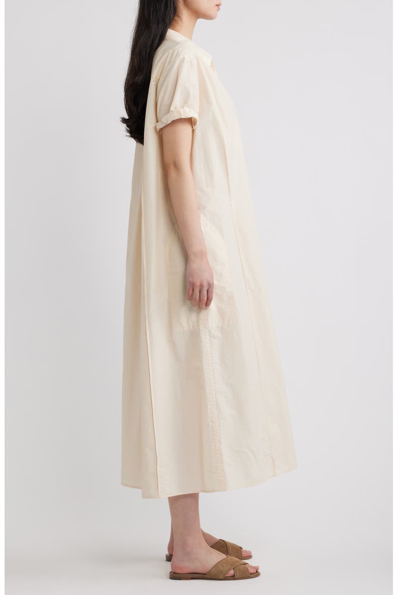 Gathered Polo Midi Dress