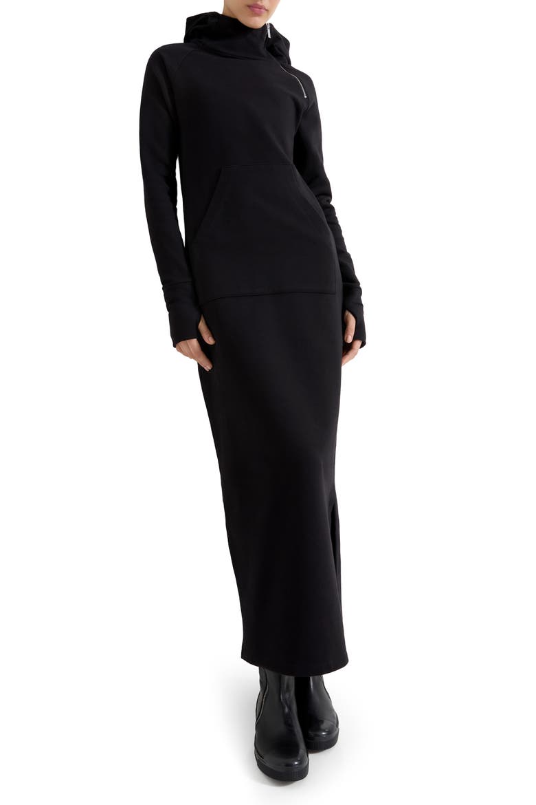 Tompkins Long Sleeve Hoodie Maxi Dress