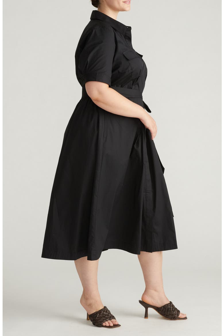 City Poplin Maxi Shirtdress