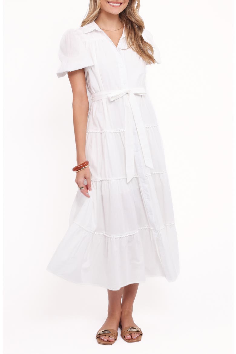 Louella Tie Waist Tiered Maxi Dress