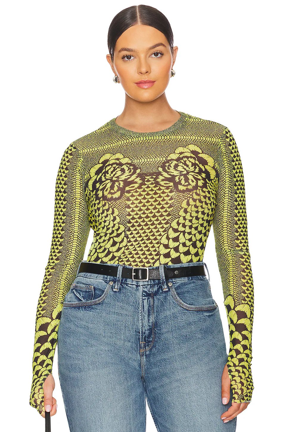 AFRM Kaylee Top in Citrus Petals - Image 2