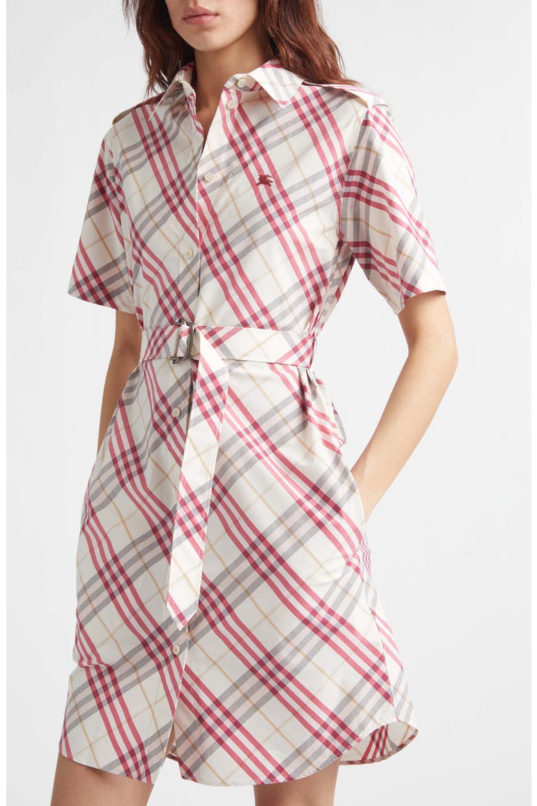 Georgina Check Belted Shirtdress