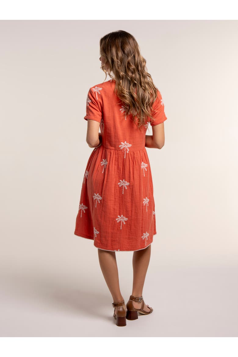 Sol Embroidered Midi Dress