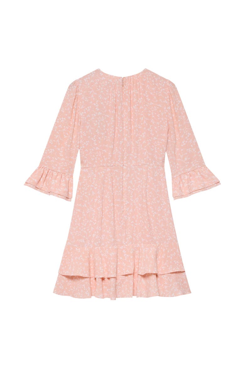 Floral Print Ruffle Mini Dress