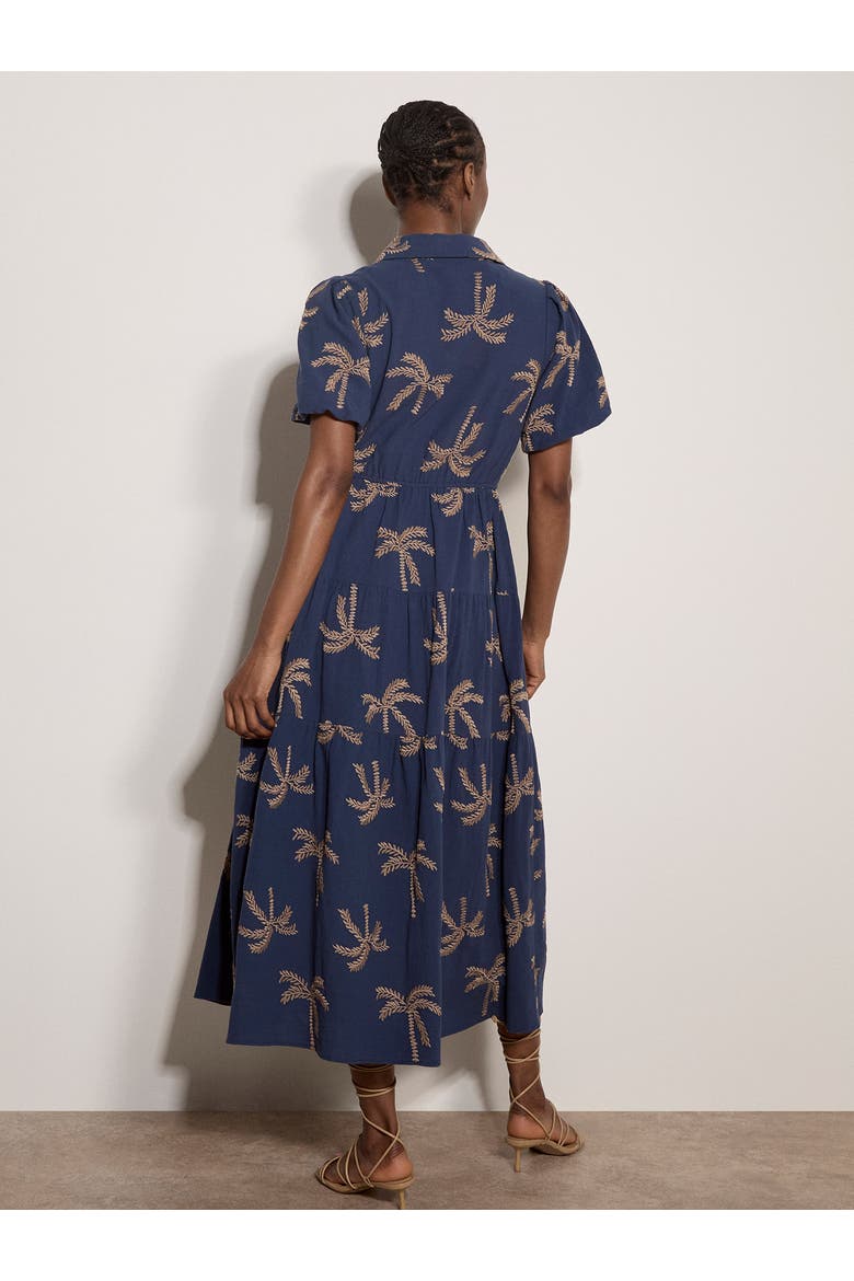 Embroidered Midaxi Dress
