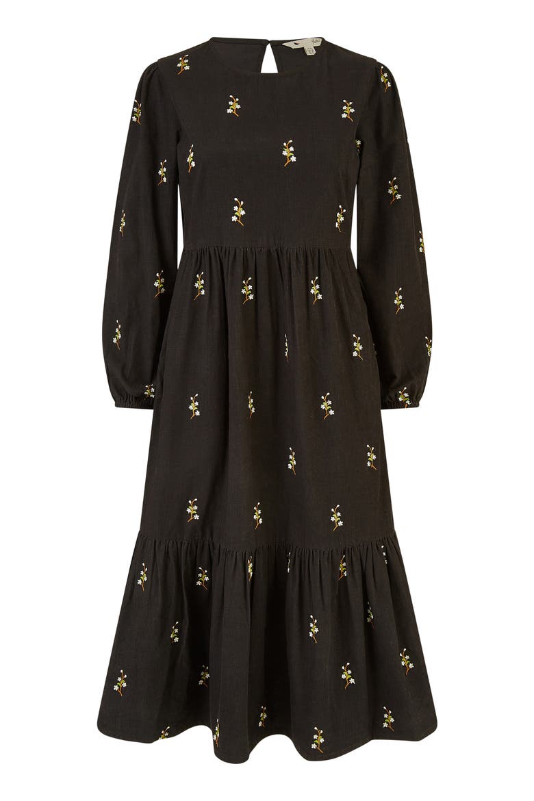 Long Sleeve Midi Floral Dress