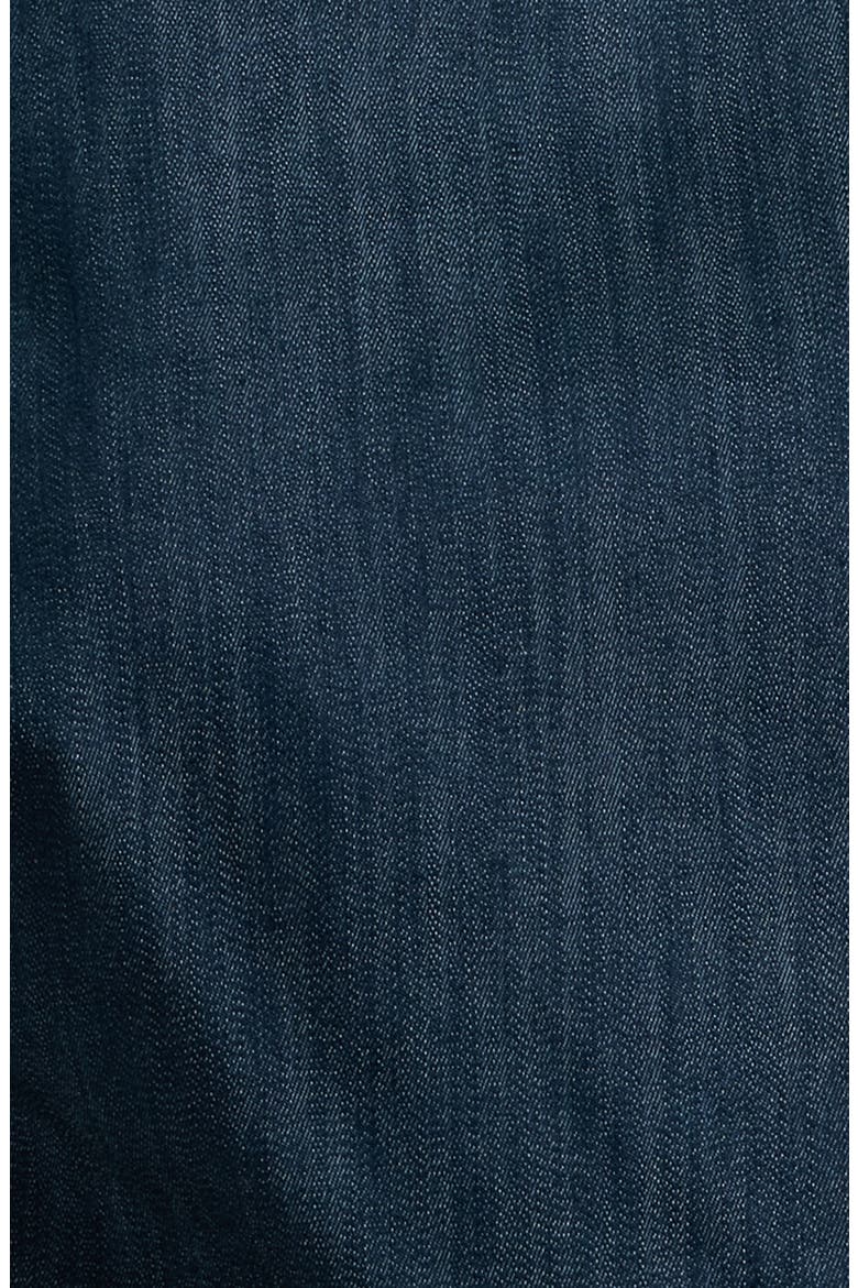 Fit & Flare Denim Midi Dress