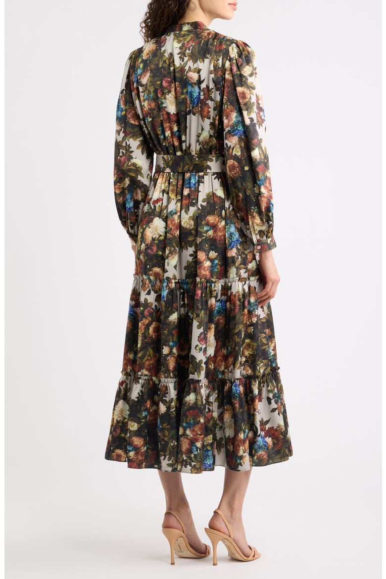 The Lilou Floral Print Long Sleeve Maxi Dress