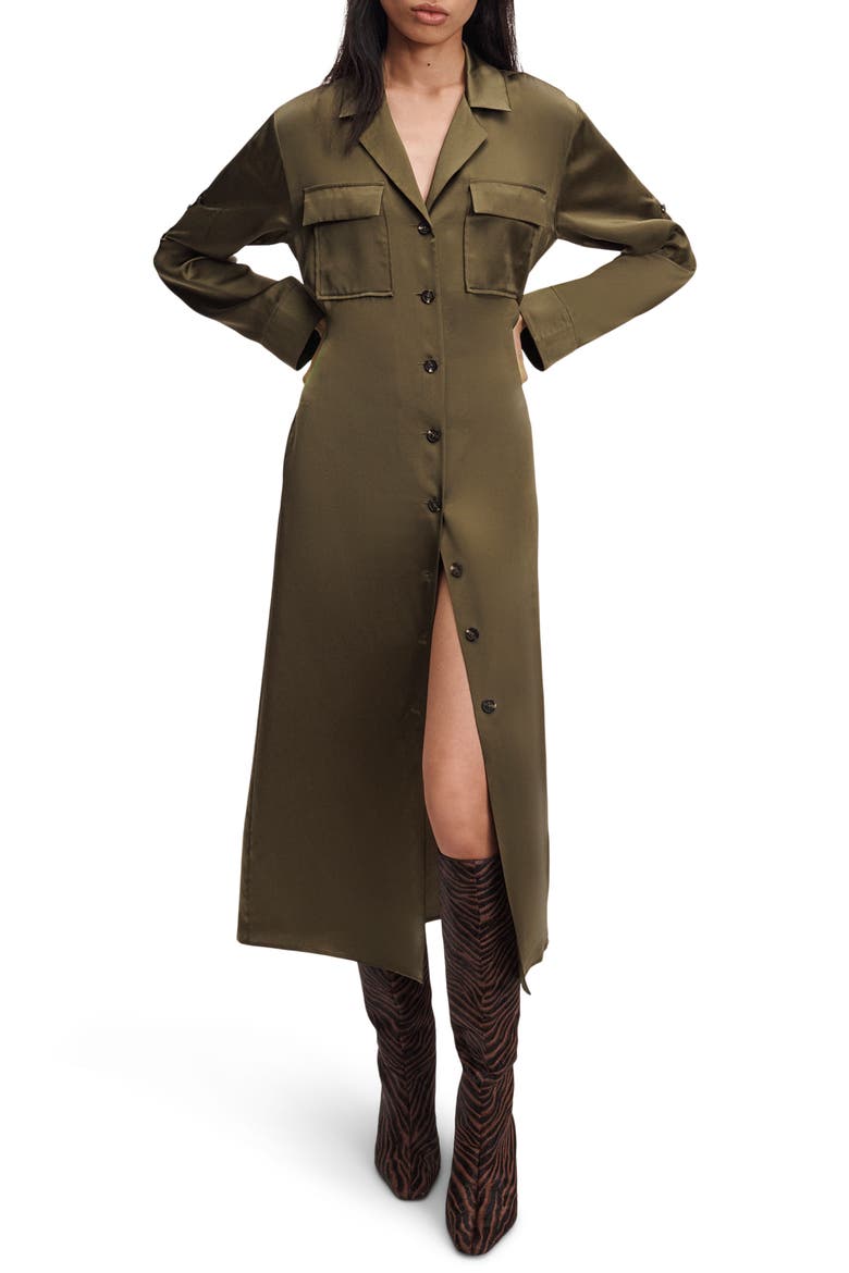 Sonny Silk Midi Shirtdress