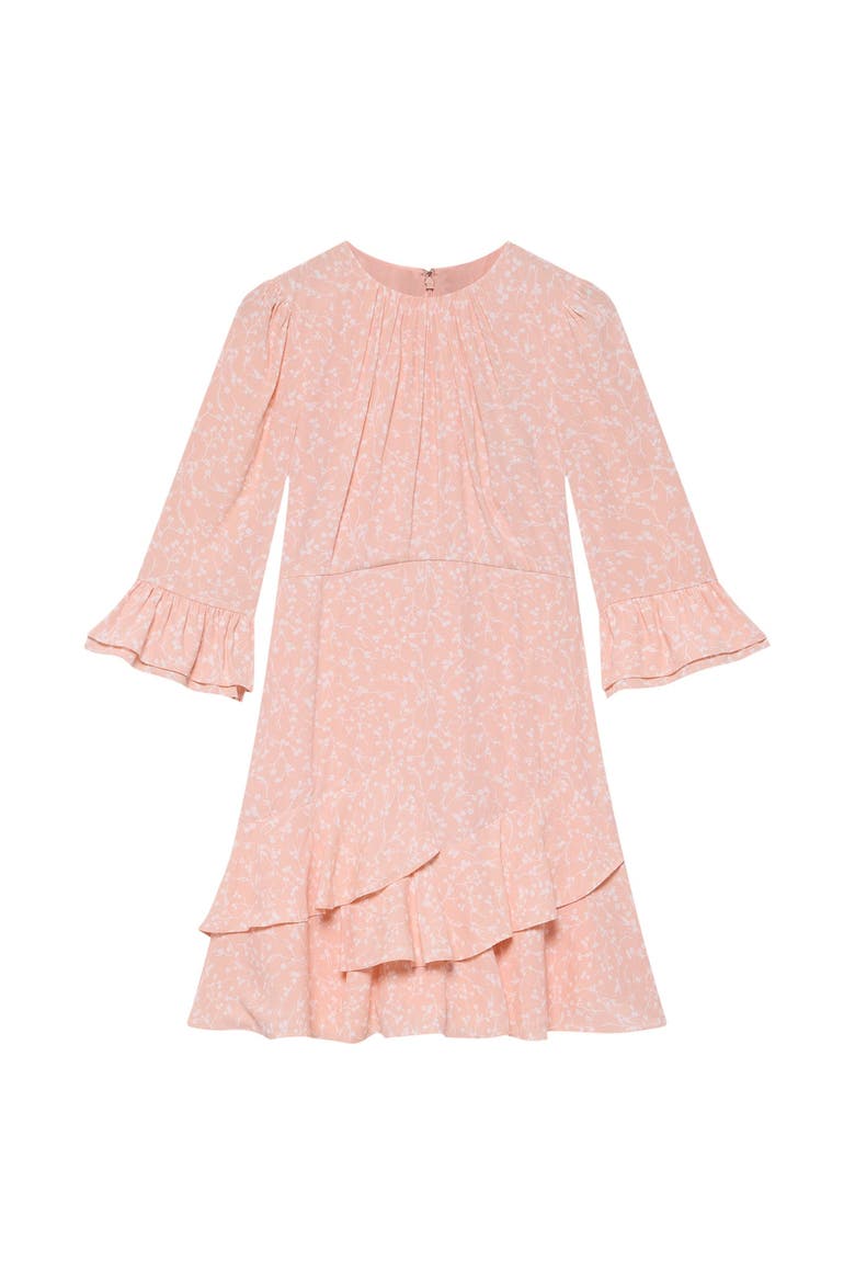 Floral Print Ruffle Mini Dress