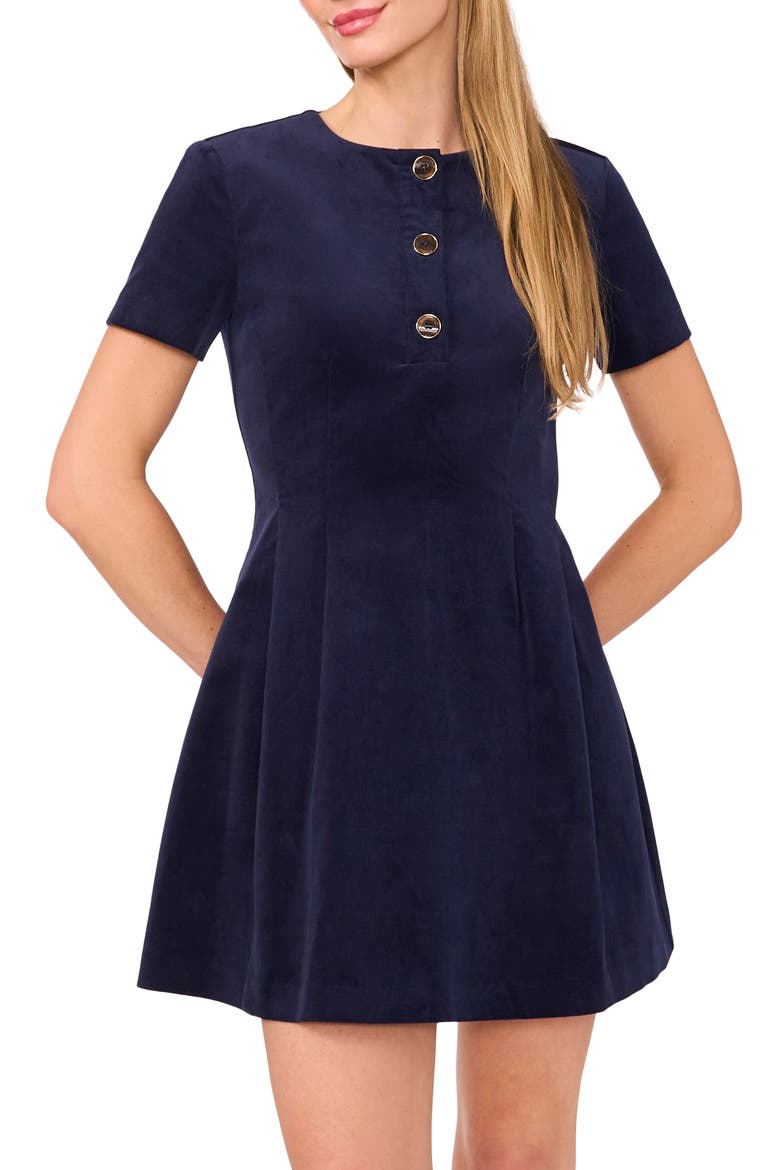Stretch Cotton Corduroy Minidress