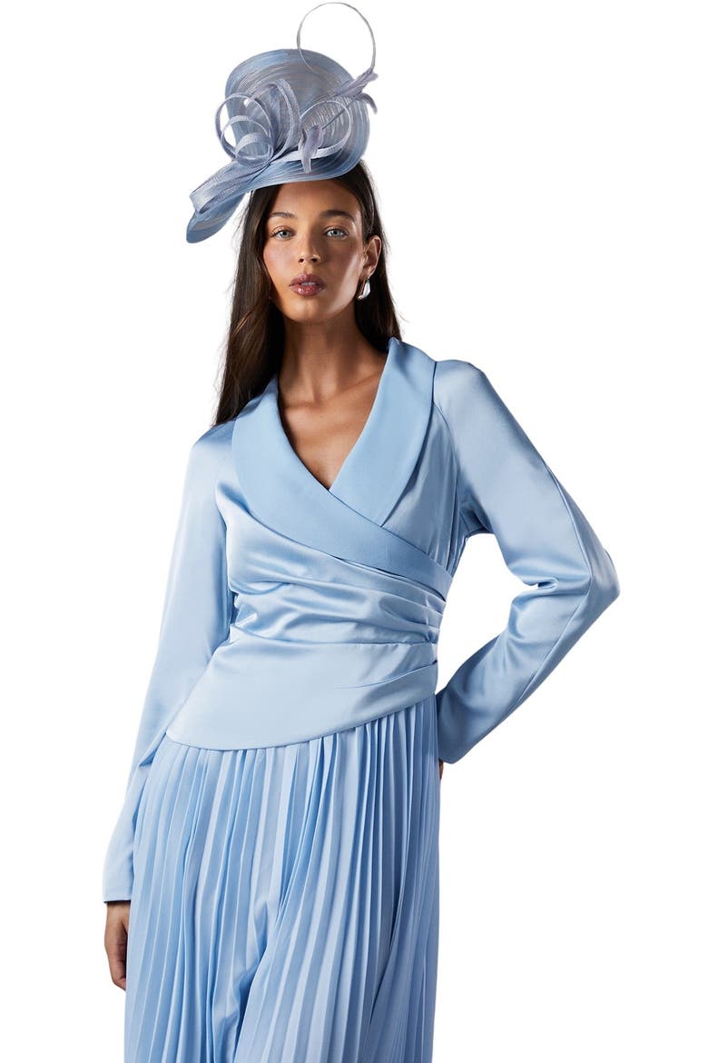 Tailored Pleat Skirt Midi Dress