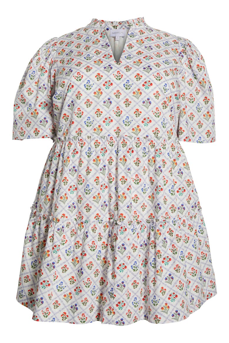 Lara Floral Dixie Tiered Cotton Dress