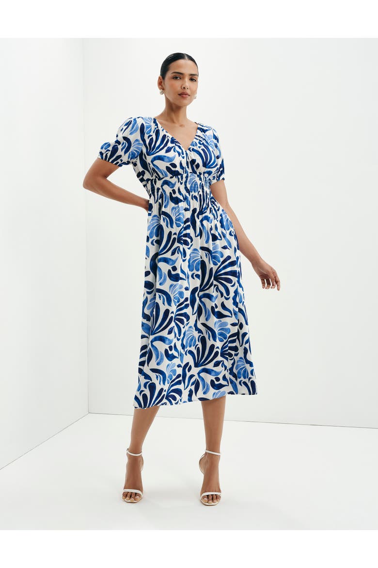Dolly V-Neck Midi Dress